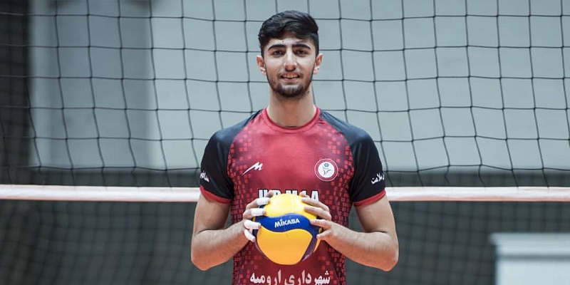 متین احمدی تیم ملی والیبال ایران