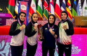 کسب مقام سوم جهان توسط تیم ملی کبدی بانوان ایران با درخشش ورزشکاران کرمانشاهی