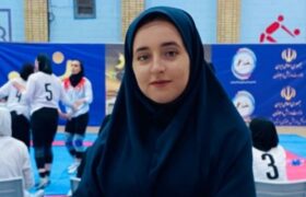 حضور سارا اکبری خبرنگار و عکاس ایلامی در مسابقات کبدی قهرمانی کشور