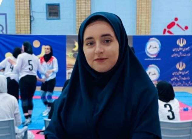 حضور سارا اکبری خبرنگار و عکاس ایلامی در مسابقات کبدی قهرمانی کشور